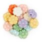 BEAD PEARLESCENT DAISY MULTI 15PCS