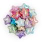 BEAD MARBLE STAR AB MULTI 15PCS