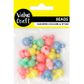 BEAD PEARLESCENT TEDDY BEADS MULTI 18PCS