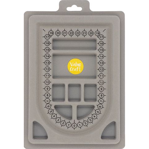 BEAD DESIGN TRAY GREY 1PC