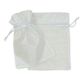 ORGANZA BAG 17x12CM IRIDESCENT WHITE 3PC