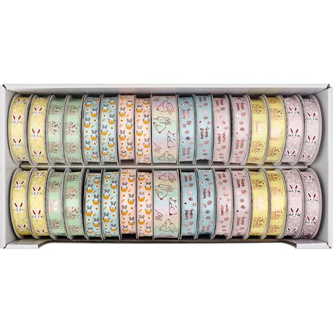 EASTER 2025 SATIN RIBBON MIX 34PCS BOX