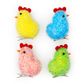 EASTER PASTEL CHICKS W CLIPS 4PCS