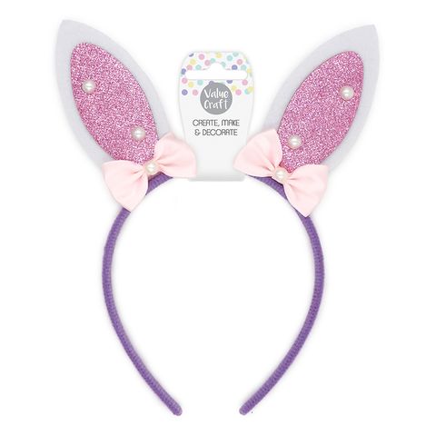 EASTER HEADBAND EARS WITH PEARLS 1PC