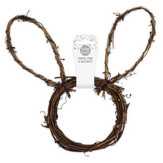 EASTER BUNNY HEAD DIY WOOD WREATH 1PC