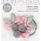 EASTER HAIR TIE AND CLIPS PACK PINK 3PCS