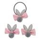 EASTER HAIR TIE AND CLIPS PACK PINK 3PCS