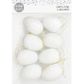 EASTER WHITE HANGING DIY EGGS 8PCS