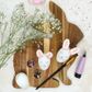 EASTER WHITE HANGING DIY EGGS 8PCS