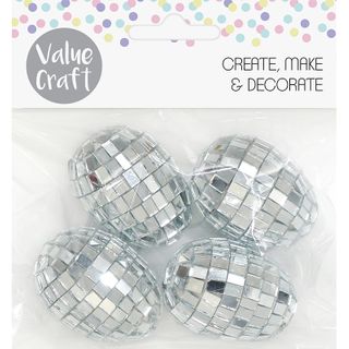 EASTER DISCO BALL EGGS 4PCS