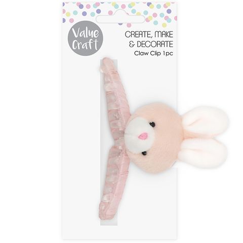 EASTER BUNNY PINK CLAW CLIP 1PC