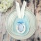 EASTER BUNNY EAR BOWS PINK BLUE 4PCS