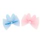 EASTER BUNNY EAR BOWS PINK BLUE 4PCS