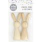 EASTER 3D WOODEN BUNNIES 2PCS