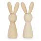 EASTER 3D WOODEN BUNNIES 2PCS