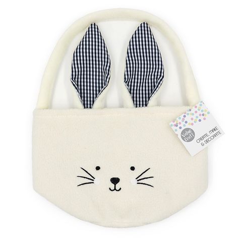 MINI BOUCLE BUNNY BASKET CREAM 1PC