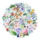 STICKERS DIE CUT FLOWER MIX 50PC