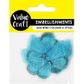ORGANZA DIAMENTE BUTTERFLY EMB BLUE 8PC
