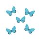 ORGANZA DIAMENTE BUTTERFLY EMB BLUE 8PC