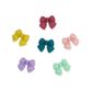 CLAY PUFFY BOW EMBELLISHMENTS MULTI 6PC