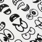 STICKERS EXPRESSIONS BLACK WHITE 2SH