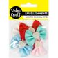 SATIN BOWS WITH HEARTS EMB MULTI 6PC