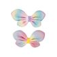 LARGE GLITTER RAINBOW BOWS 2PC