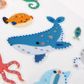 STICKERS GLITTER SEA CREATURES 1SH