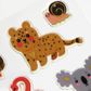 STICKERS GOLD FOIL ANIMALS MIX 1SH