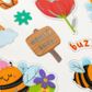 STICKERS SILVER FOIL BEES 1SH