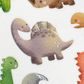 STICKERS GLITTER DINOSAURS 1SH