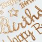 STICKERS HAPPY BIRTHDAY ROSE GOLD 1SH