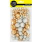 POM POM GLITTER METALLIC 3 SIZES 100PC