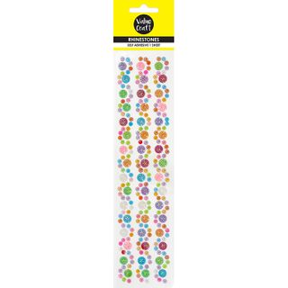 RHINESTONE ADHESIVE ROUND SWIRLS 1SH