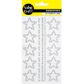 RHINESTONE ADHESIVE SILVER STARS 1SH