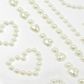 RHINESTONE ADHESIVE PEARL HEARTS 1SH