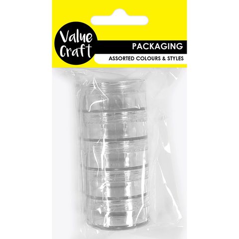 CONTAINER STACKED JARS 3.5CM CLEAR 1PC