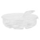 CONTAINER ROUND 8 COMPARTMENTS CLEAR 2PC