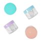CONTAINER MINI JARS 3.7CM PASTEL 4PC