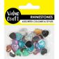 RHINESTONES HEARTS AB MULTI 36PC