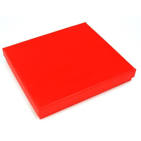 BOX FLAT 15CM X 13.5CM RED 1 PC