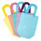 PLASTIC TOTE BAG 23.5x21.5CM PASTEL 5PC