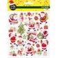 XMAS COLOUR STICKERS SANTA 1 SHT