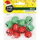 XMAS SLEIGH BELLS RED   GREEN 2CM 10PC