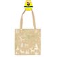 XMAS JUTE TOTE BAG 20X20CM GOLD DEER 1PC