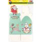 XMAS PAPER BOXES 3D TOPS ASST 3PCS