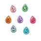 RHINESTONES TEADROPS AB MULTI 36PC