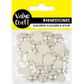 RHINESTONES PEARL DOMES 2 SIZES 40PC