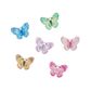 CHARMS PLASTIC BUTTERFLIES MULTI 6PC