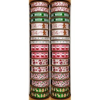 XMAS RIBBON BOX CANDYLAND 32 ROLL MIX
